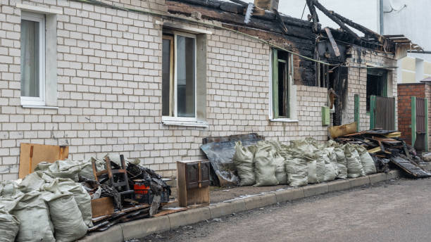 Professional Fire Damage Removal technician working in Villanova, PA